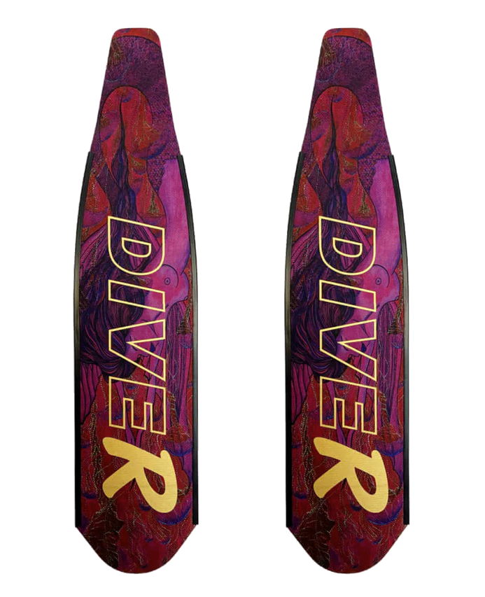 DiveR "Pink Mermaid" Carbon Blades