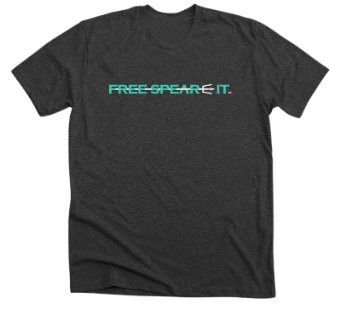 Free Spear-It Short-Sleeve T-Shirt ~ Charcoal Grey