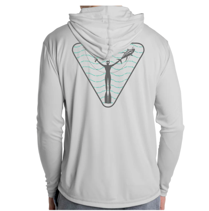 Free Spear-It Iconic Waves Long-Sleeve UPF 50+ Hoodie