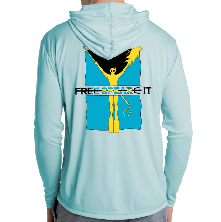 Free Spear-It  Bahamas Bounty UPF 50+ Solar Hoodie