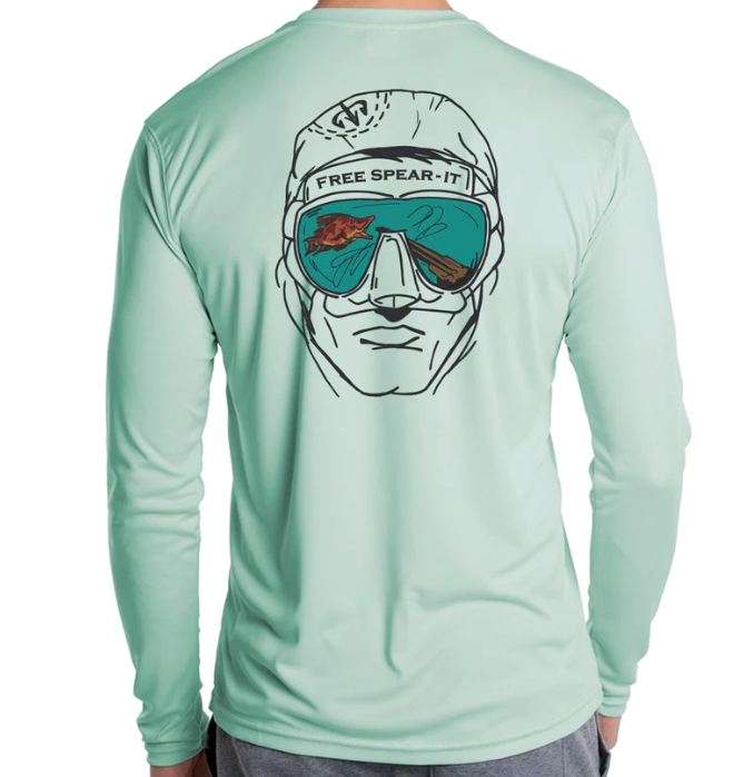 Free Spear-It  Deep Reflections Long-Sleeve UPF 50+ Solar Shirt