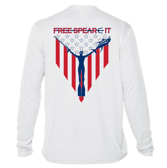 Free Spear-It  Spear-It of Freedom Long-Sleeve UPF 50+ Solar Shirt