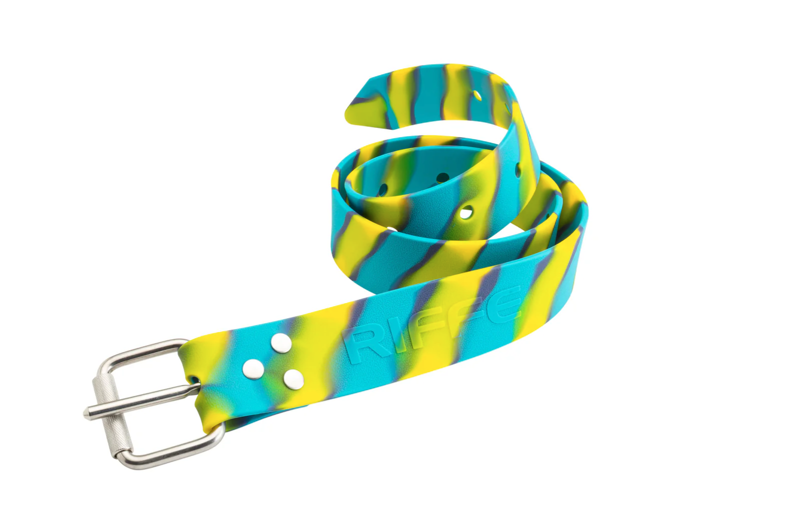 RIFFE Silicone Weight Belt w/ Marseilles Buckle - FAD Blue