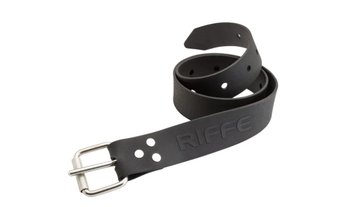 RIFFE Silicone Weight Belt w/ Marseilles Buckle - Black