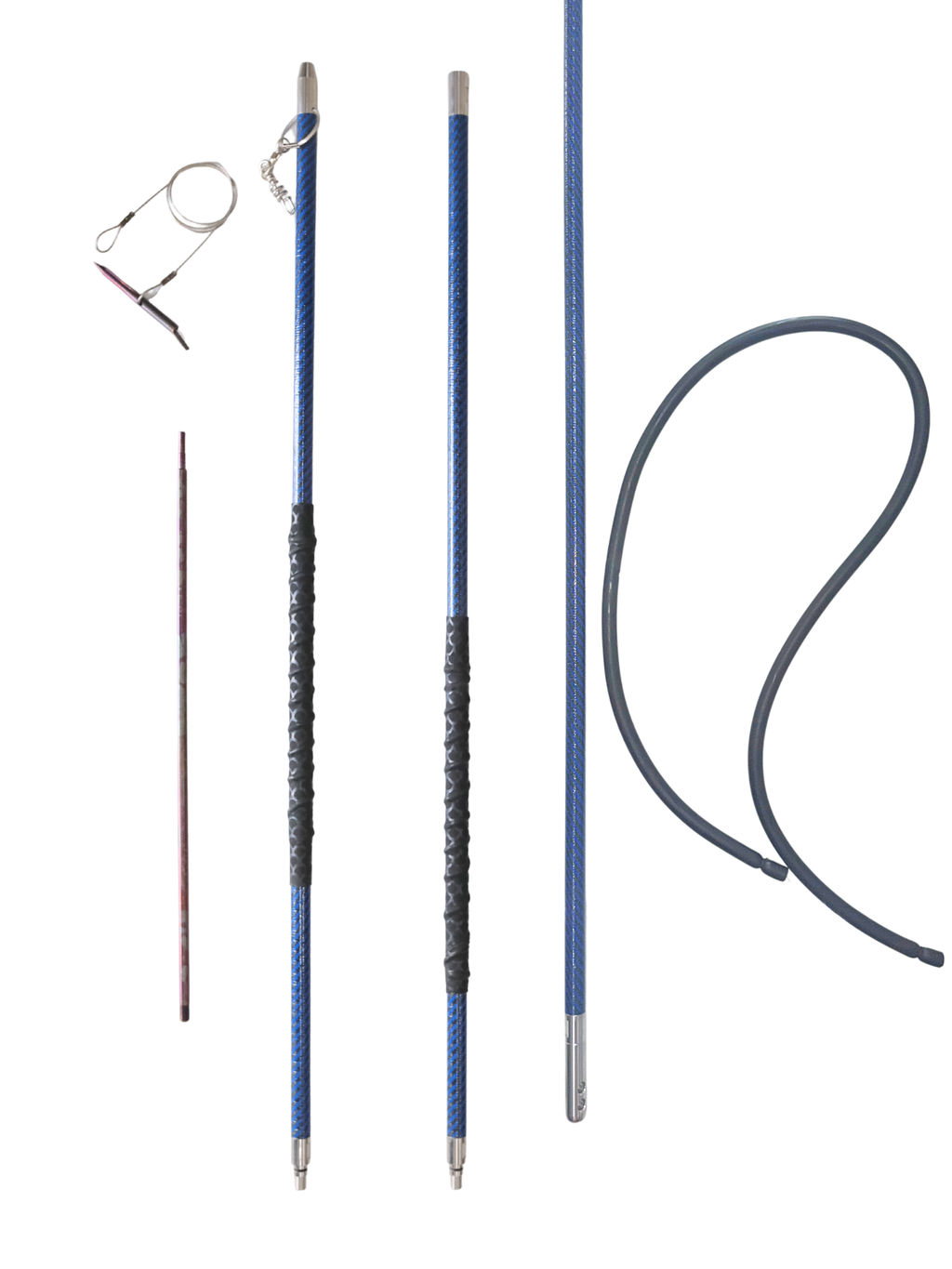 (NEW) 10.5 ft Blue Bantam Carbon Fiber Pole Spear Package Standard