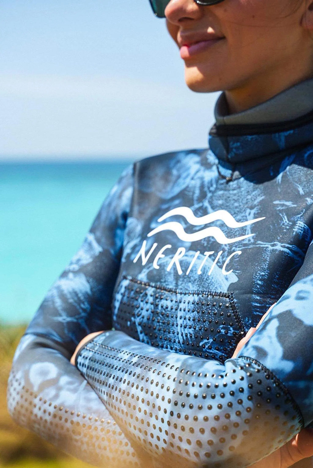 1.5mm Women's Open Cell Wetsuit - Blue Trilobite Camo