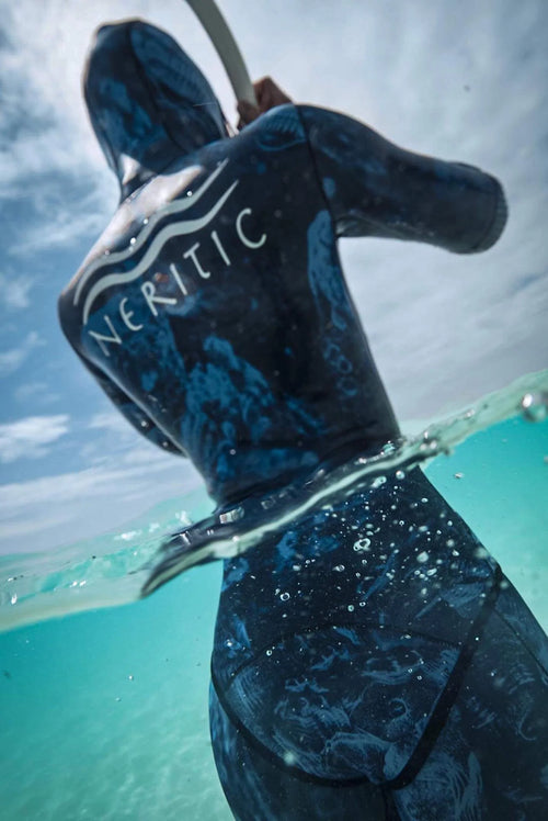 1.5mm Women's Open Cell Wetsuit - Blue Trilobite Camo