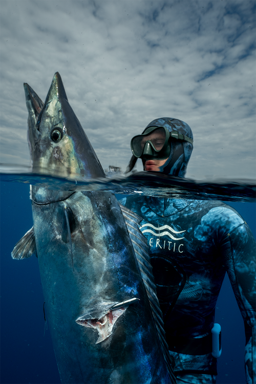 3mm Open Cell Wetsuit - Blue Trilobite Camo – Neritic Diving